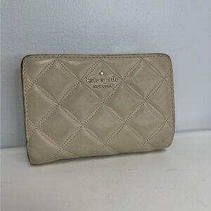 Kate Spade Taupe Quilted Wallet